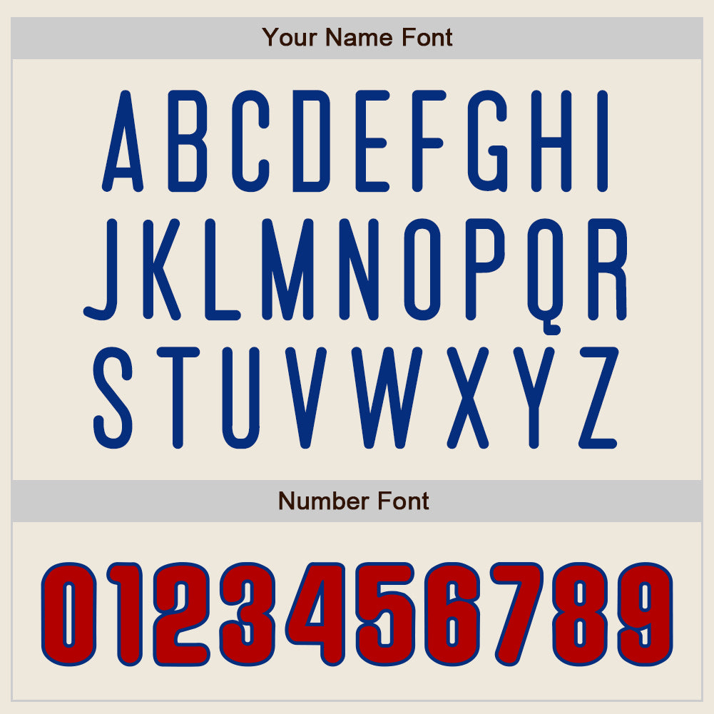 Custom Cream Red-Royal Authentic Baseball Jersey