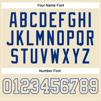 Custom Cream Cream-Royal Authentic Throwback Basketball Jersey