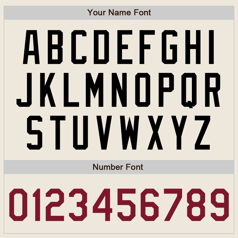 Custom Cream Crimson-Black Authentic Baseball Jersey