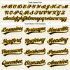Custom Cream Black Pinstripe Gold Authentic Baseball Jersey