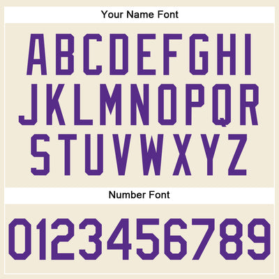 Custom Cream Purple-Gray Performance T-Shirt