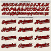 Custom Cream Red Pinstripe Black Authentic Baseball Jersey