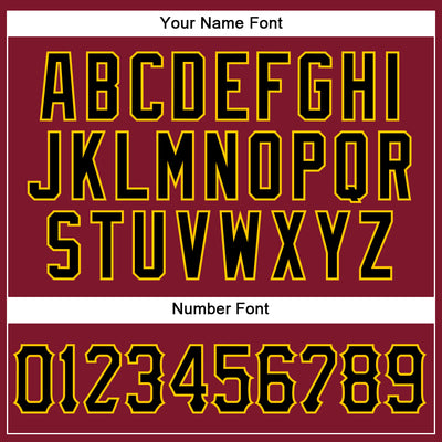 Custom Crimson Black-Gold Authentic Sleeveless Baseball Jersey