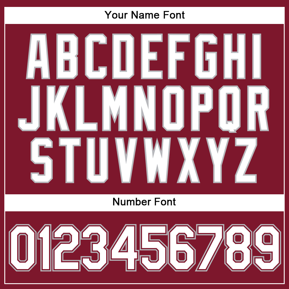 Custom Crimson White Pinstripe Gray Authentic Baseball Jersey