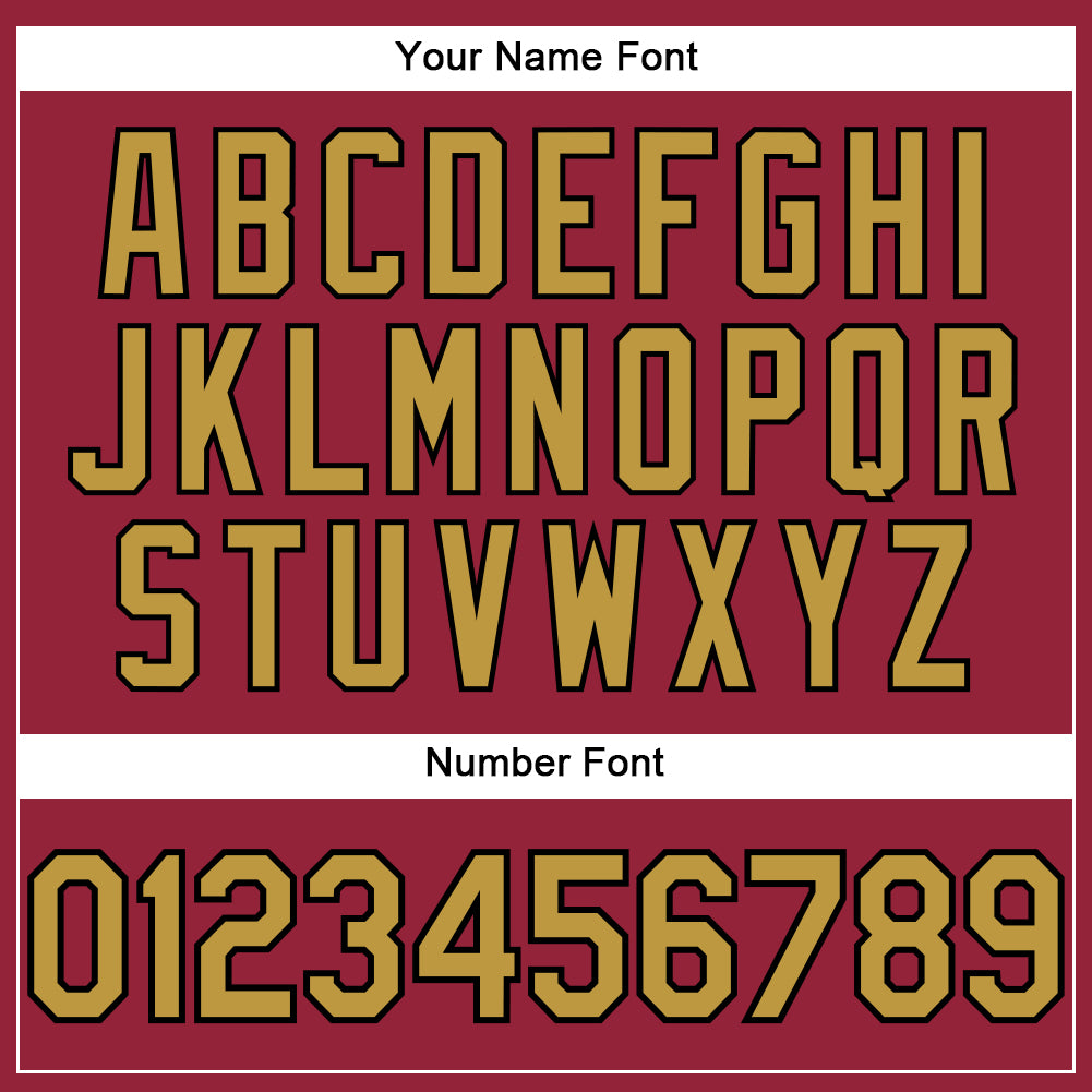 Custom Crimson Old Gold-Black Performance T-Shirt