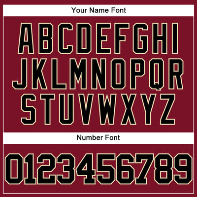 Custom Crimson Black-City Cream Authentic Baseball Jersey