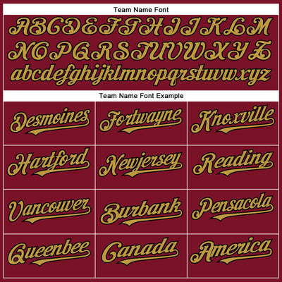 Custom Crimson Old Gold-Black Authentic Baseball Jersey