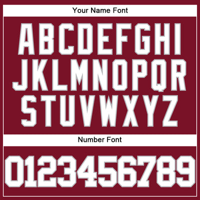 Custom Crimson White-Gray Authentic Baseball Jersey