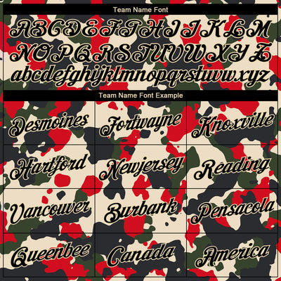 Custom Women's Camo Black-Cream Salute To Service 3D V-Neck Cropped Baseball Jersey