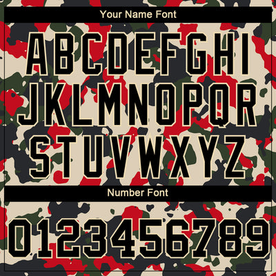 Custom Women's Camo Black-Cream Salute To Service 3D V-Neck Cropped Baseball Jersey