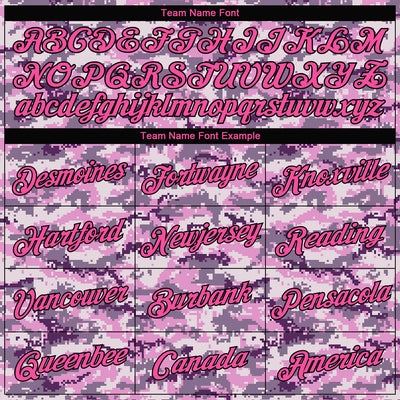 Custom Women's Camo Pink-Black Salute To Service 3D V-Neck Cropped Baseball Jersey