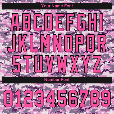 Custom Women's Camo Pink-Black Salute To Service 3D V-Neck Cropped Baseball Jersey