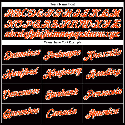 Custom Women's Black Orange-White V-Neck Cropped Baseball Jersey