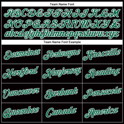 Custom Women's Black Kelly Green-White V-Neck Cropped Baseball Jersey