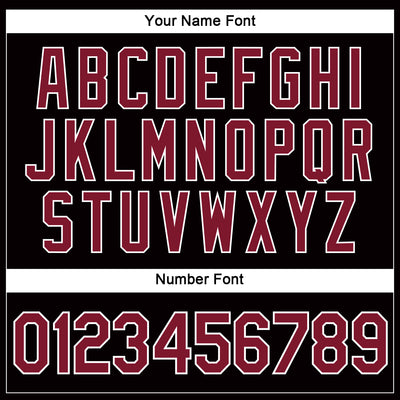 Custom Women's Black Crimson-White V-Neck Cropped Baseball Jersey