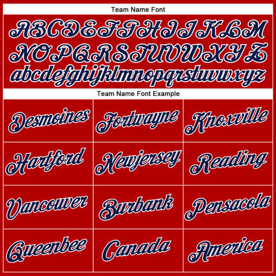 Custom Women's Red Navy-White V-Neck Cropped Baseball Jersey