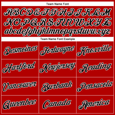 Custom Women's Red Black-White V-Neck Cropped Baseball Jersey