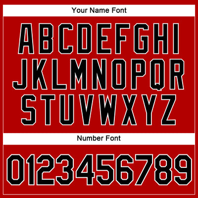 Custom Women's Red Black-White V-Neck Cropped Baseball Jersey