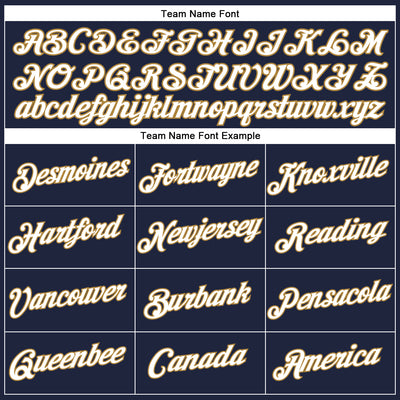 Custom Women's Navy White-Old Gold V-Neck Cropped Baseball Jersey