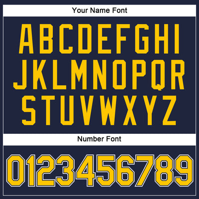 Custom Women's Navy Gold-White V-Neck Cropped Baseball Jersey