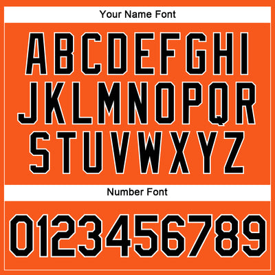 Custom Women's Orange Black-White V-Neck Cropped Baseball Jersey