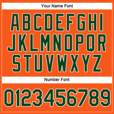 Custom Women's Orange Green-White V-Neck Cropped Baseball Jersey