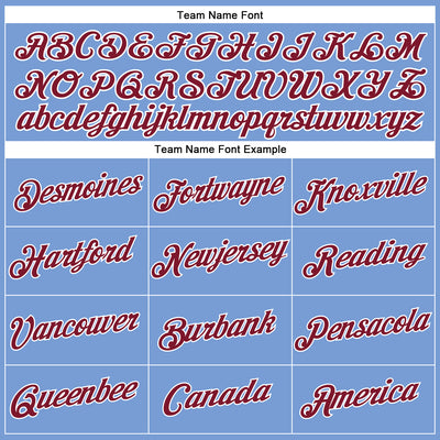 Custom Women's Light Blue Crimson-White V-Neck Cropped Baseball Jersey