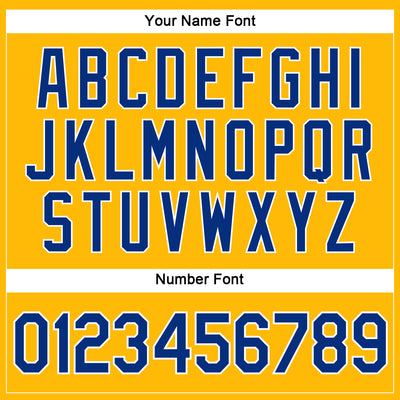 Custom Women's Gold Royal-White V-Neck Cropped Baseball Jersey