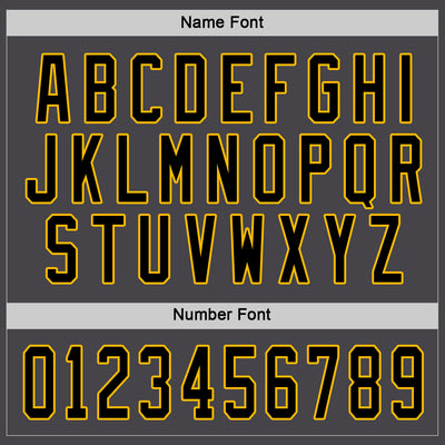 Custom Steel Gray Black-Gold Hockey Jersey