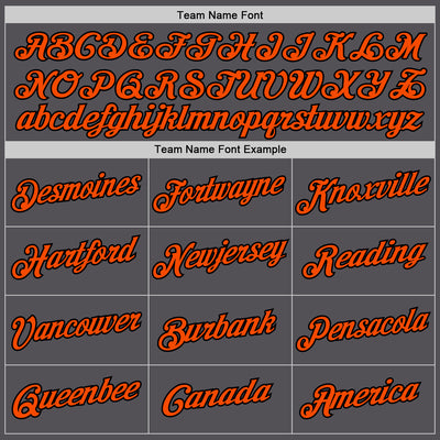 Custom Steel Gray Orange-Black Performance T-Shirt