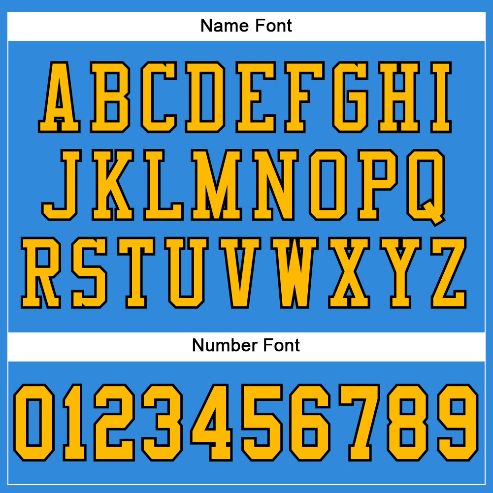 Custom Powder Blue Gold-Black Mesh Authentic Football Jersey