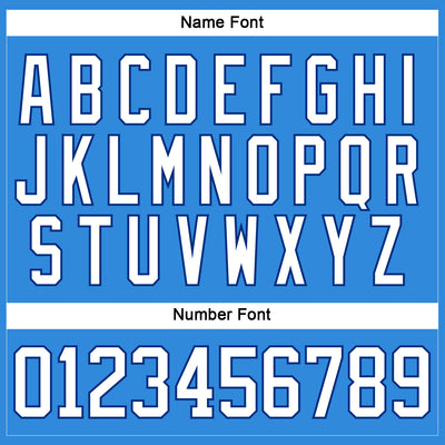 Custom Powder Blue White-Royal Hockey Lace Neck Jersey