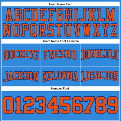 Custom Stitched Powder Blue Orange-Royal Football Pullover Sweatshirt Hoodie