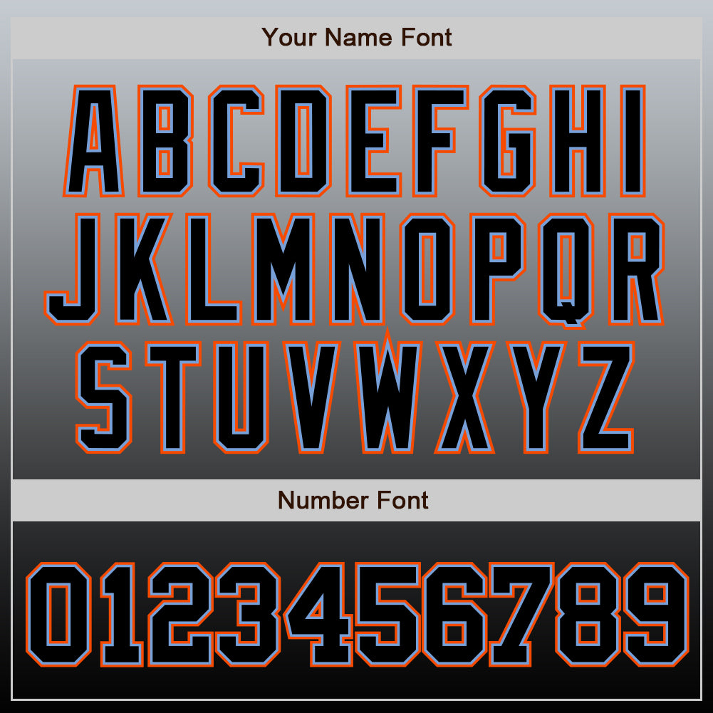 Custom Gray Black-Powder Blue Authentic Fade Fashion Baseball Jersey