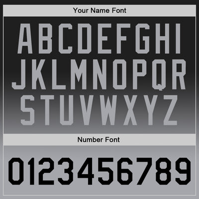 Custom Black Black-Gray Authentic Fade Fashion Basketball Jersey