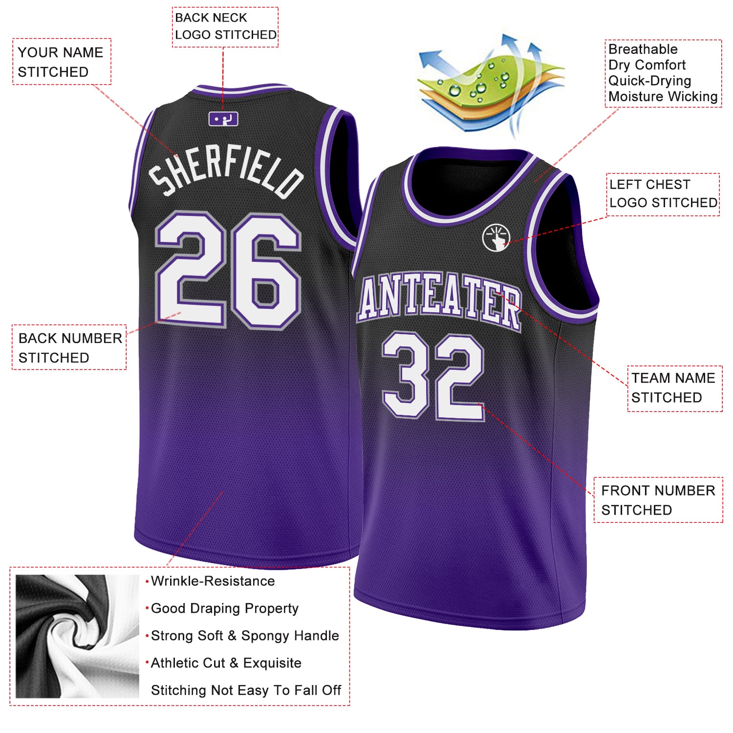Sacramento Kings Customizable Pro Style Basketball Jersey