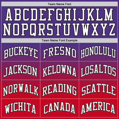Custom Purple White-Red Authentic Fade Fashion Basketball Jersey