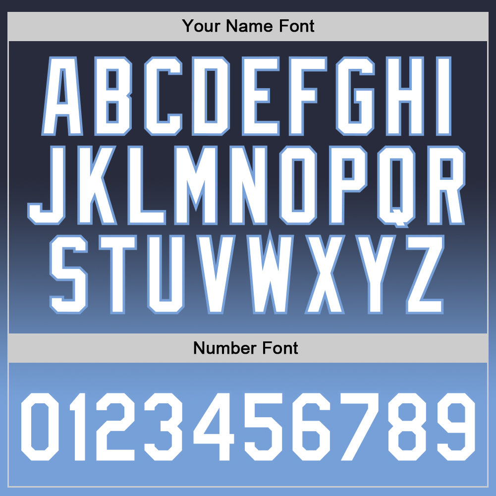 Custom Navy White-Light Blue Authentic Fade Fashion Basketball Jersey