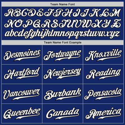 Custom Royal White-Black Authentic Fade Fashion Baseball Jersey