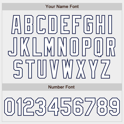 Custom White White-Navy Authentic Fade Fashion Baseball Jersey