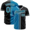 Custom Black Panther Blue-White Authentic Gradient Fashion Baseball Jersey