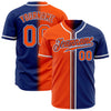 Custom Royal Orange-White Authentic Gradient Fashion Baseball Jersey