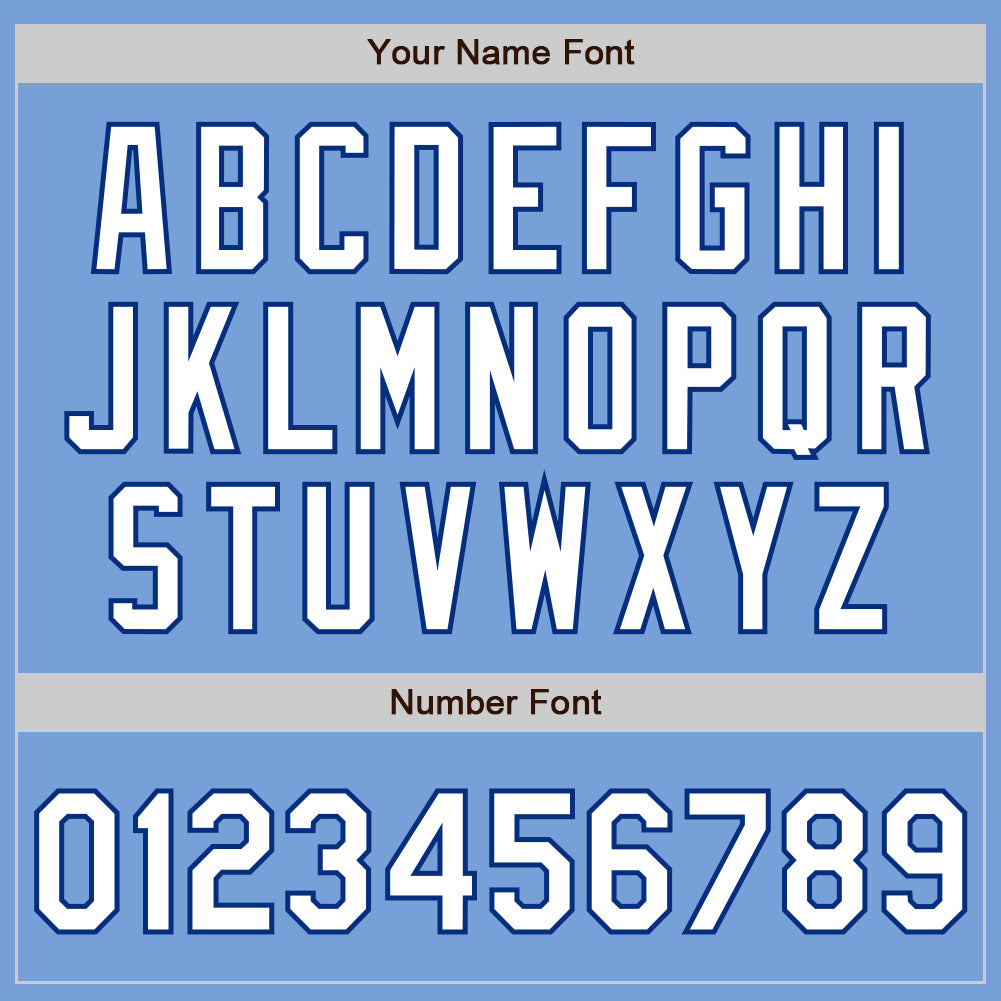 Custom Light Blue White-Royal Authentic Fade Fashion Baseball Jersey