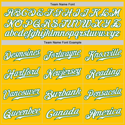 Custom Yellow White-Kelly Green Authentic Fade Fashion Baseball Jersey