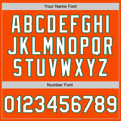 Custom Orange White-Kelly Green Authentic Fade Fashion Baseball Jersey