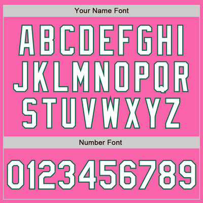 Custom Pink White-Kelly Green Authentic Fade Fashion Baseball Jersey