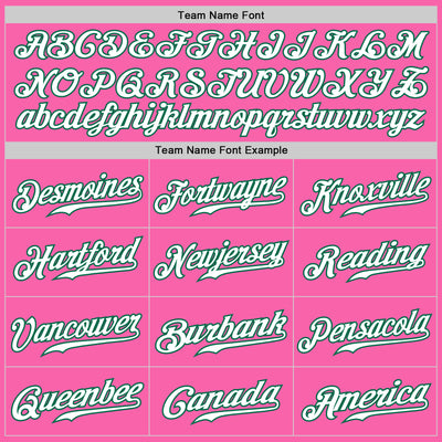 Custom Pink White-Kelly Green Authentic Fade Fashion Baseball Jersey