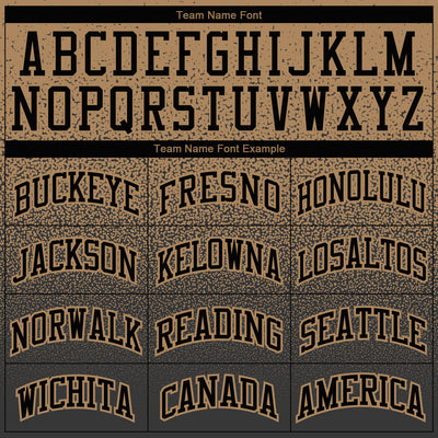 Custom Stitched Old Gold Black Fade Fashion Sports Pullover Sweatshirt Hoodie