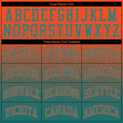 Custom Stitched Orange Aqua Fade Fashion Sports Pullover Sweatshirt Hoodie