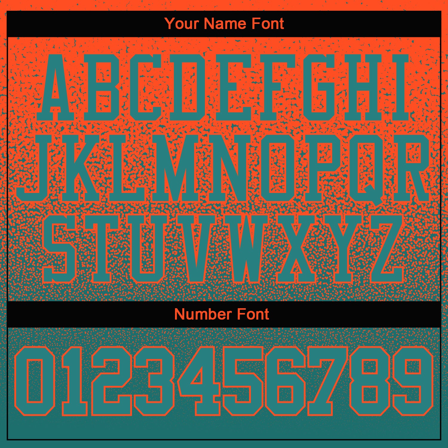 Custom Stitched Orange Aqua Fade Fashion Sports Pullover Sweatshirt Hoodie